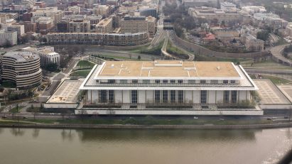 Aerial view of Kennedy Center