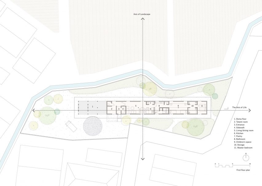 Plan of An Unfinished House by Kraft Architects