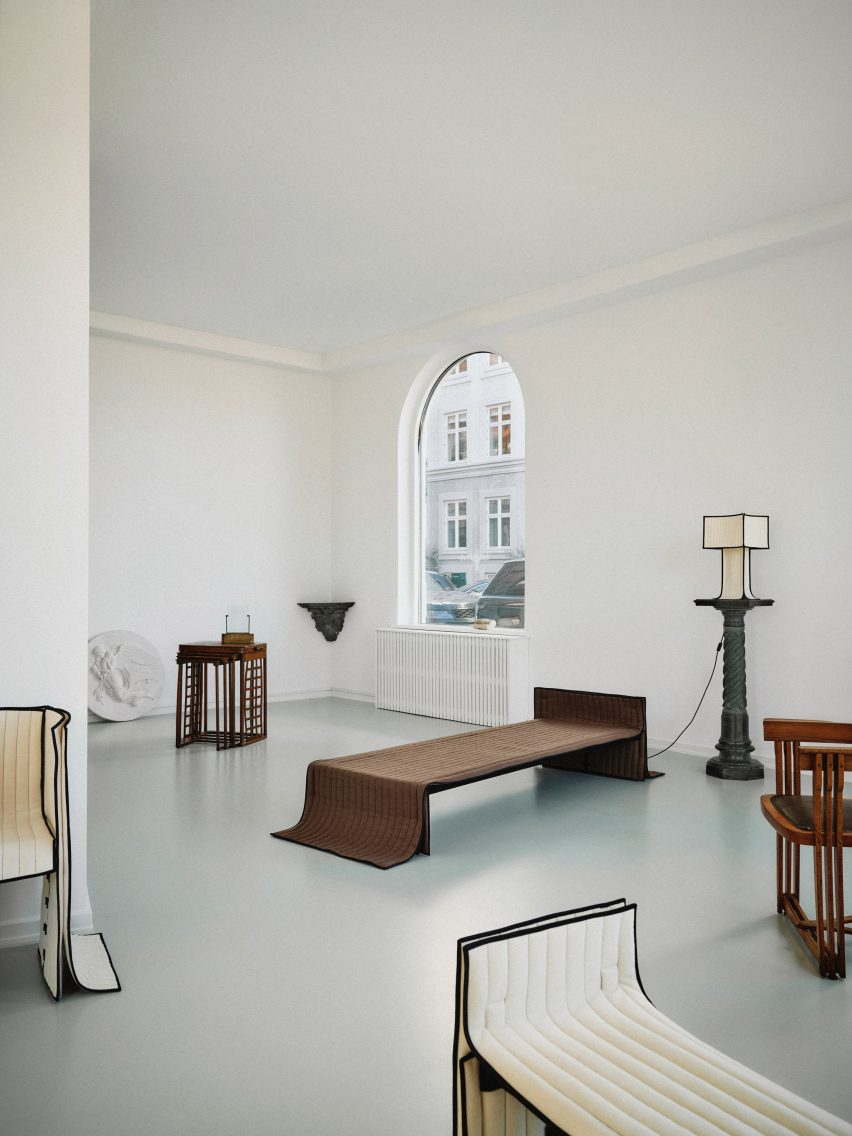 Furniture in white room