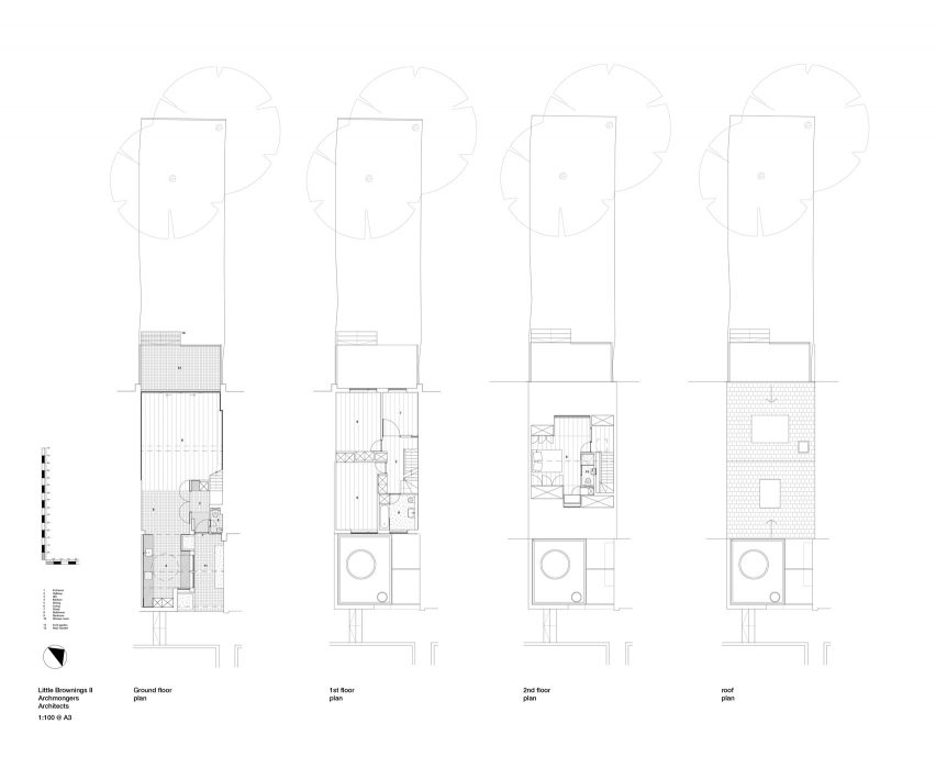 Floor plans of Little Brownings II by Archmongers