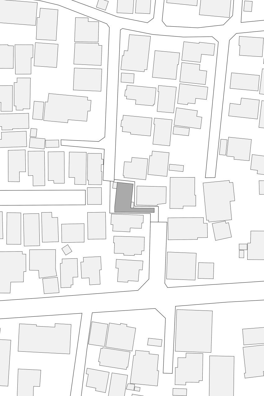 Site plan of Live Sawn House by ICADA