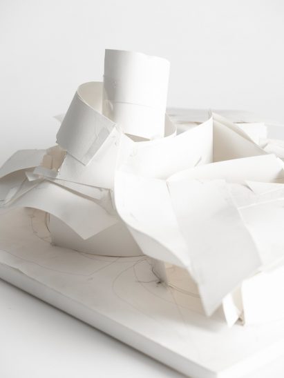 Model of Frank Gehry's Maggie's Centre