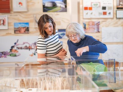 Architecture models and drawings on display at V&A Dundee