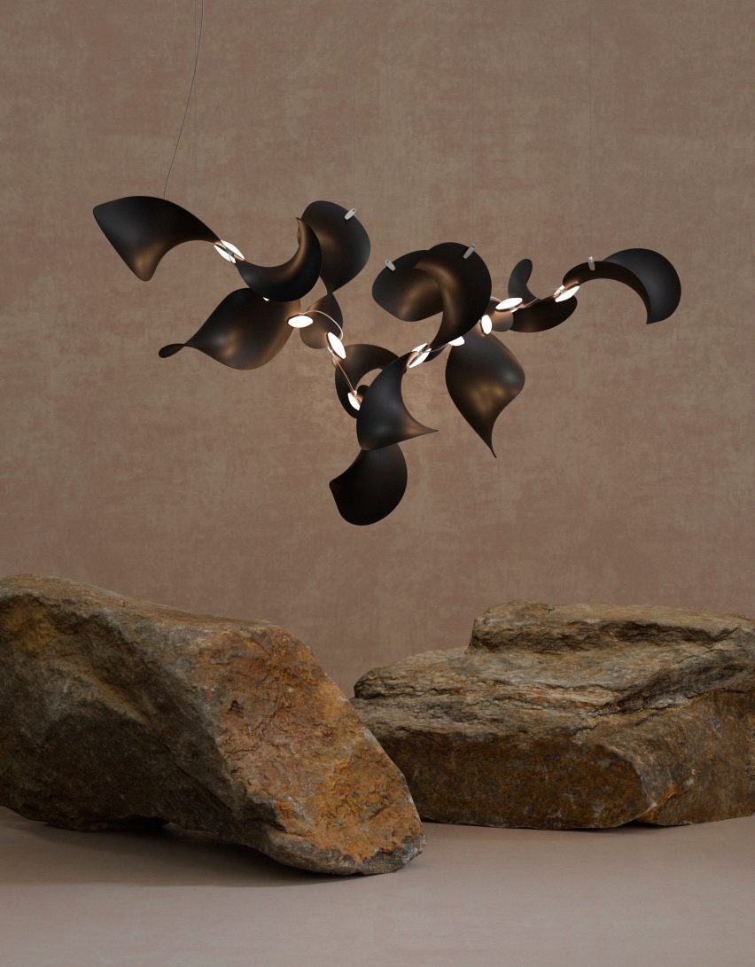 Moss adds new metallic finishes to its Dune light