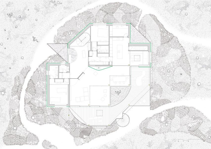 Plan of Camp Alliances by Ozaeta-Fidalgo Architects and Ignacio Galán