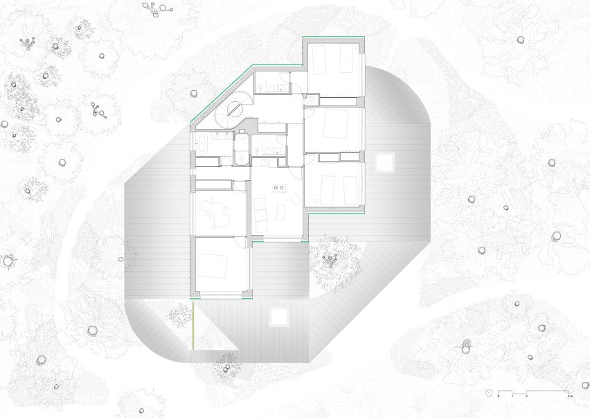 Plan of Camp Alliances by Ozaeta-Fidalgo Architects and Ignacio Galán