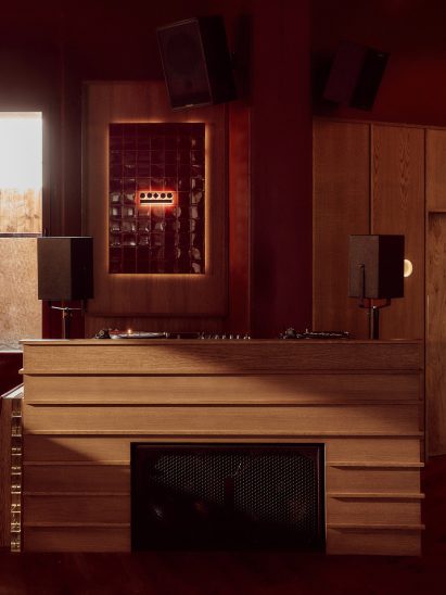 DJ booth in Peckham bar