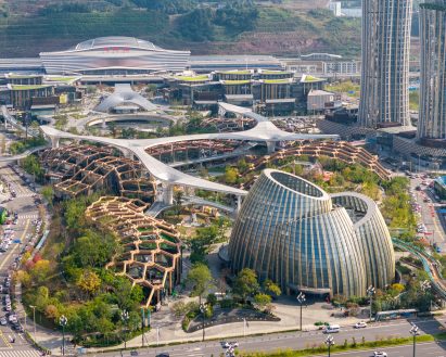 Yibin High-Speed Railway Station Gateway Development by Pelli Clarke & Partners