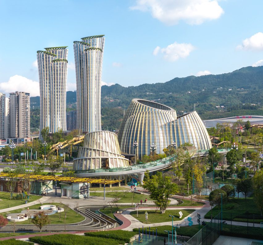 Yibin High-Speed Railway Station Gateway Development by Pelli Clarke & Partners