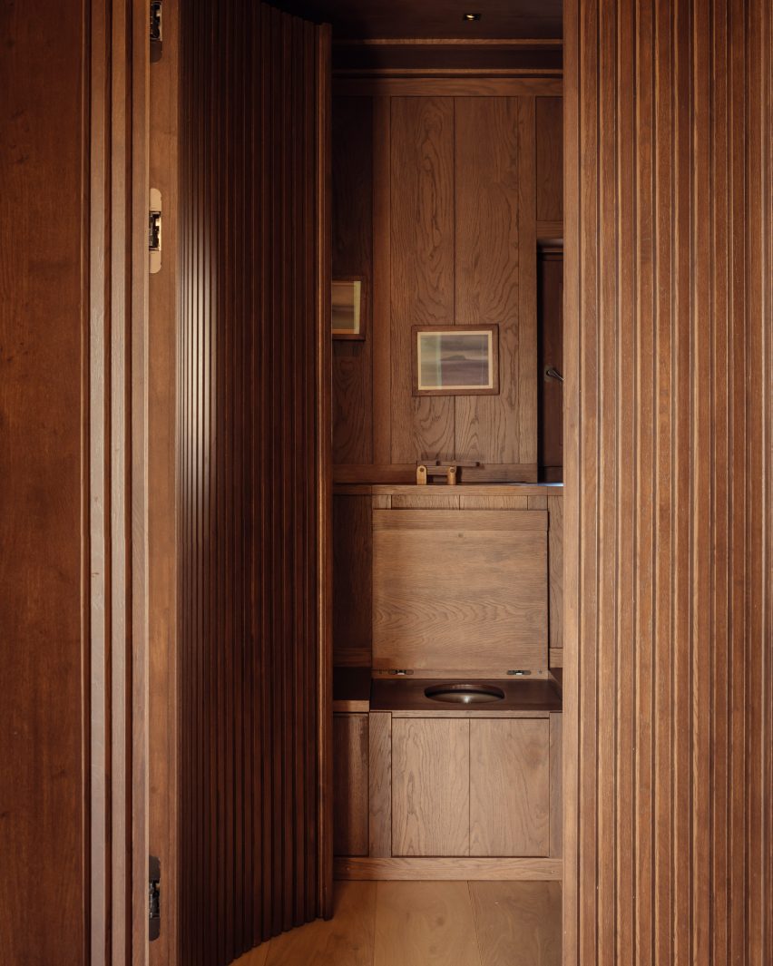Larder of Rammed Earth House by Tuckey Design