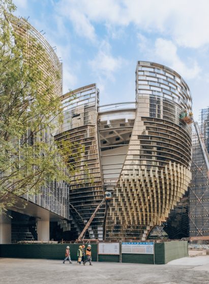 The Róng Museum of Art by Büro Ole Scheeren is under construction