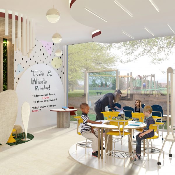 visualisation of school interior