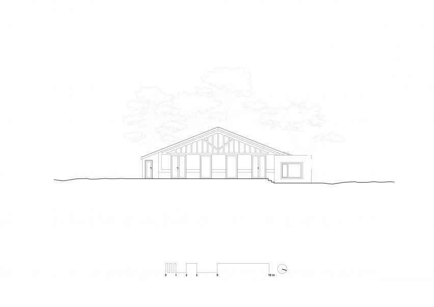 Elevation of Seaside House by Studio Razavi