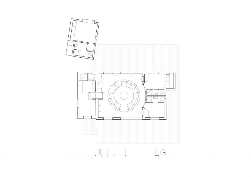 Plan of Seaside House by Studio Razavi
