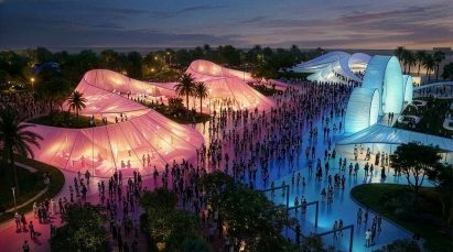Render of Shakira Stadium by BIG
