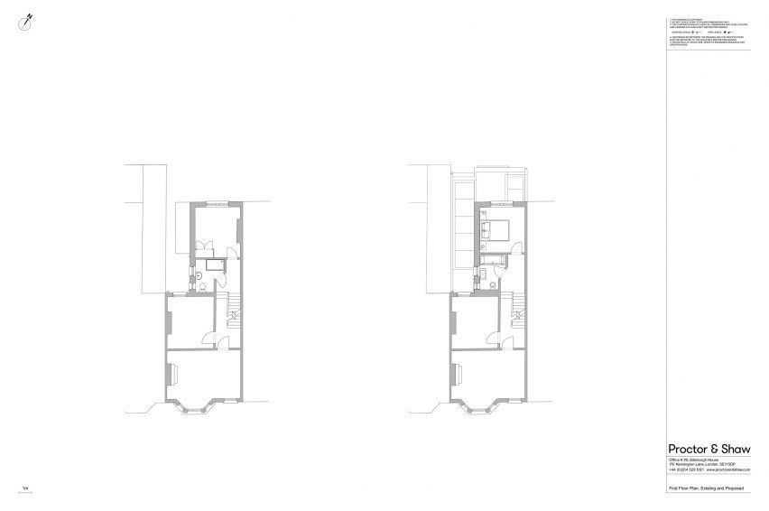First floor plan of Stone Brick House by Proctor & Shaw