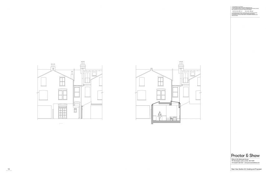 Section of Stone Brick House by Proctor & Shaw