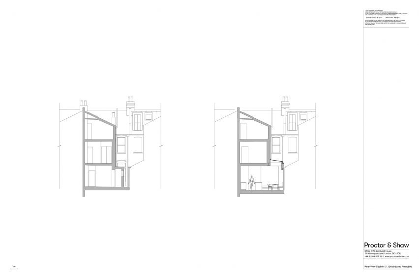 Section of Stone Brick House by Proctor & Shaw