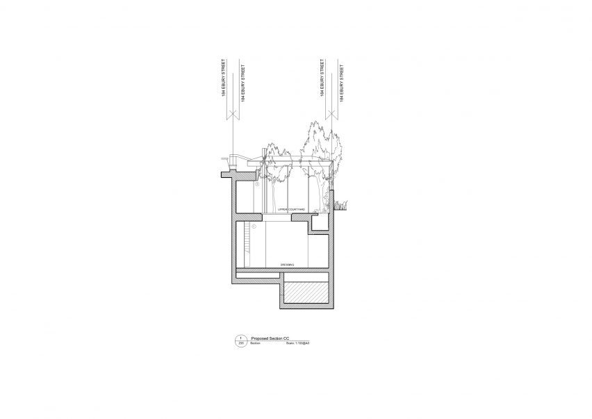 Section of Mozart House by Studio DERA