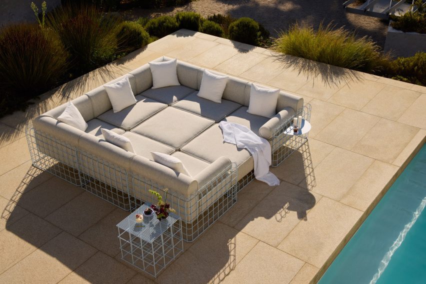 SuperRational modular outdoor sofa by Haldane