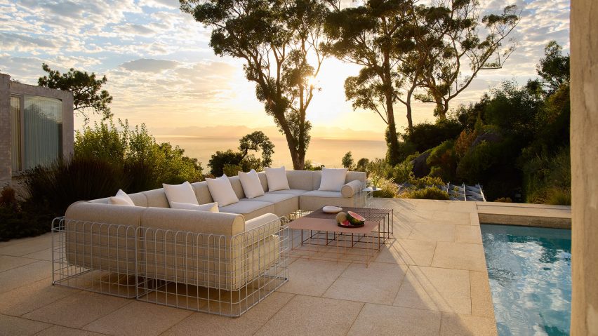 SuperRational modular outdoor sofa by Haldane