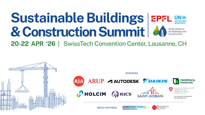 banner for Sustainable Buildings and Construction Summit 2026