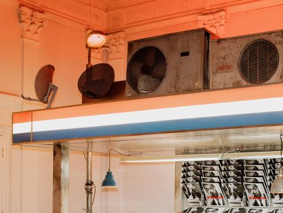 Thom Browne news kiosk