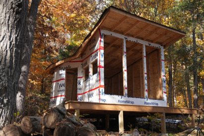 Self-built cabin in Canada