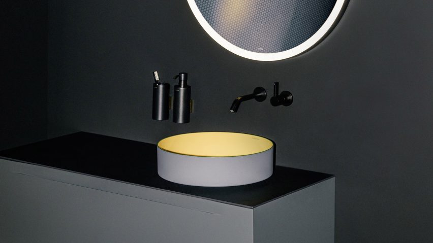 Tricolour washbasin bowls by Laufen