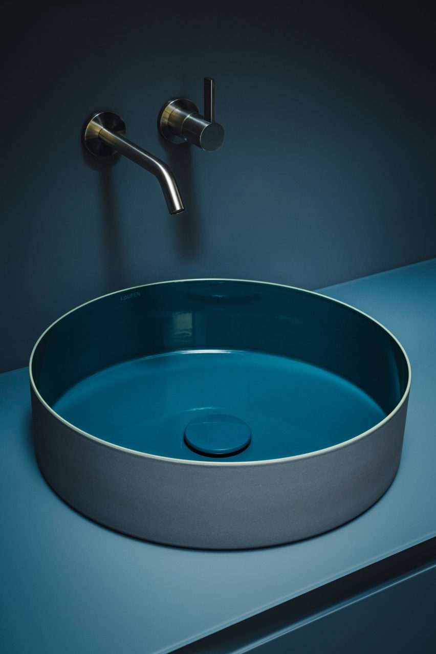 Tricolour washbasin bowls by Laufen