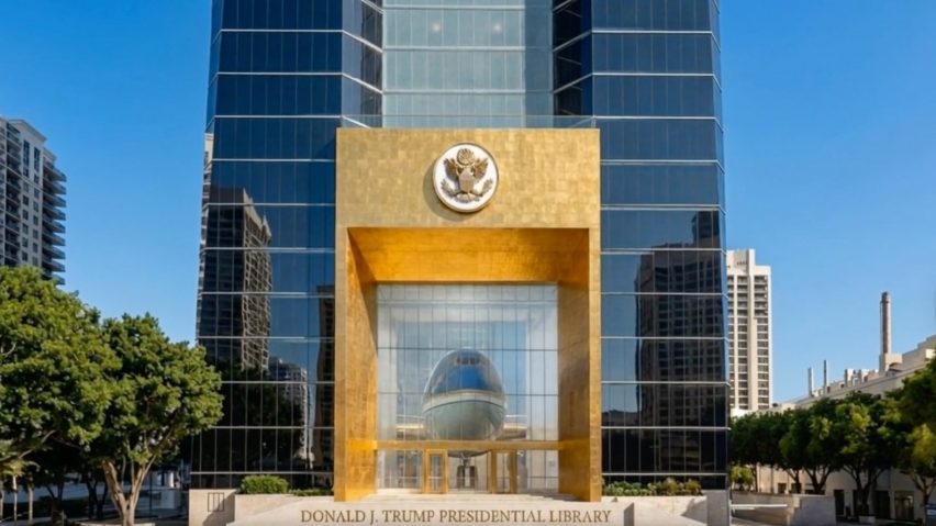 Trump presidential library skyscraper