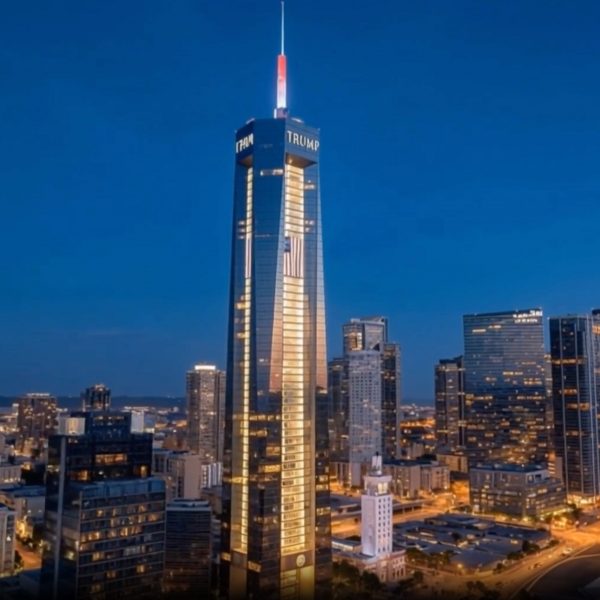 Trump presidential library skyscraper