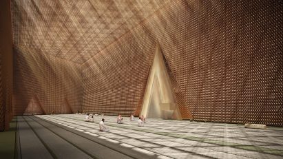 Interior view of the Grand Mosque in Riyadh