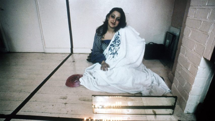 Zaha Hadid as a student at the Architectural Association in 1975 or 1976