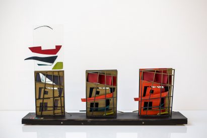 Music Video Pavilion study models by Daniel Chadwick for Zaha Hadid