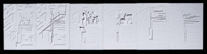 MAXXI museum relief models by Zaha Hadid