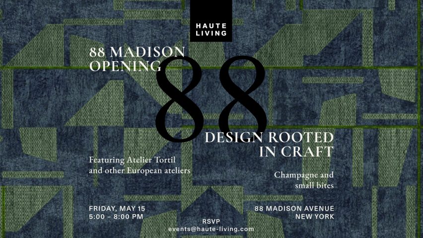 Poster artwork for showroom opening event