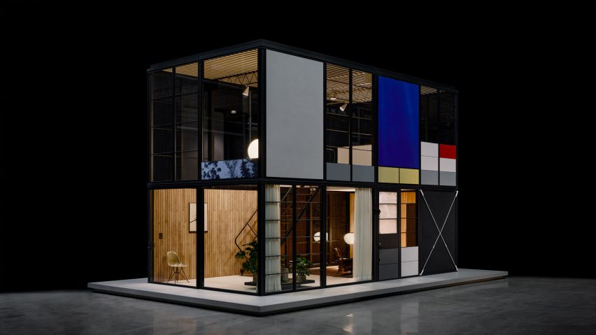 Architectural installation of Eames House