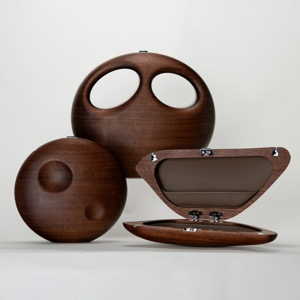 Wooden handbag collection