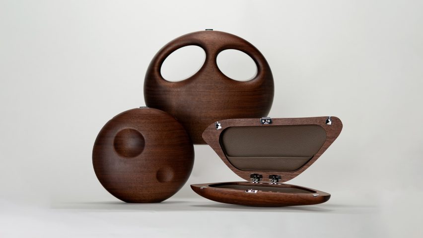 Wooden handbag collection