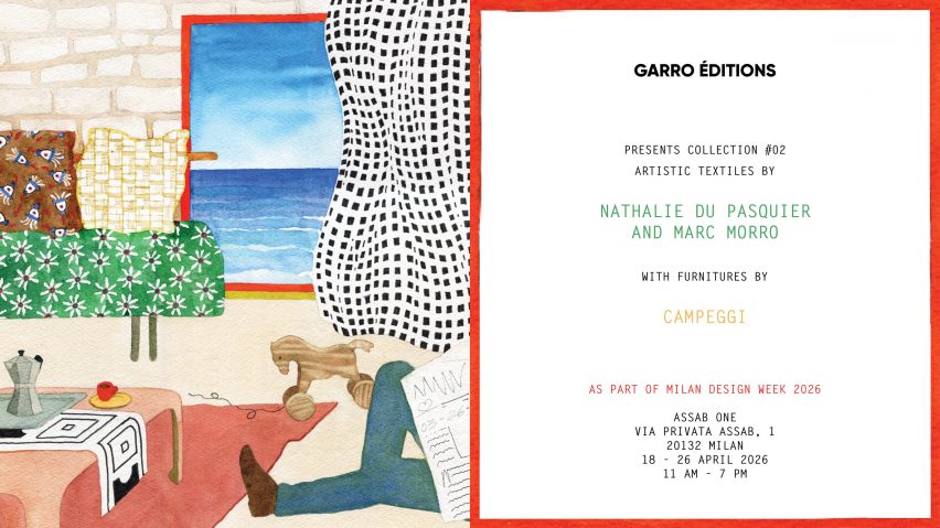 Artwork and poster for textile and furniture exhibition