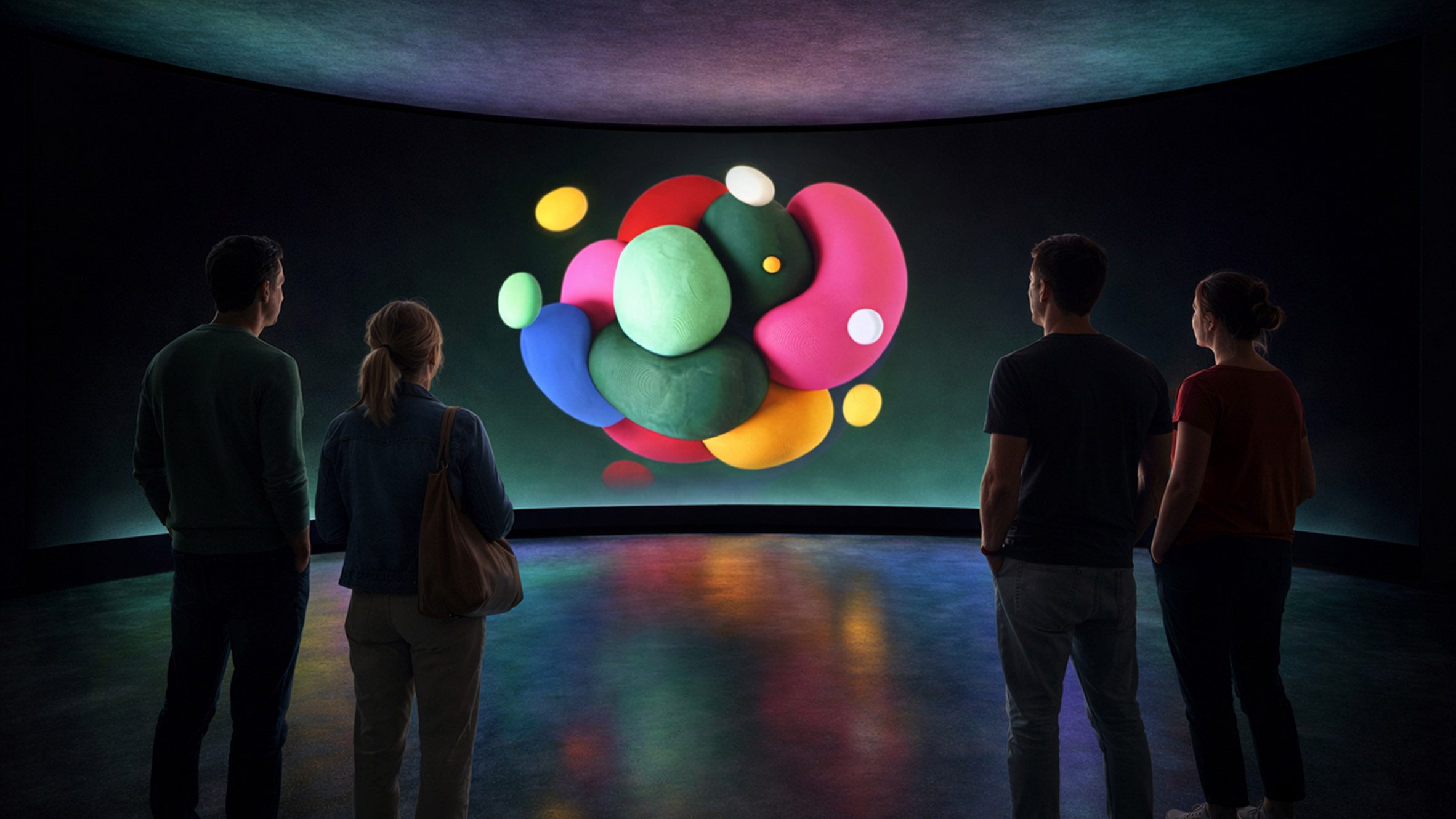 Interactive exhibition screen