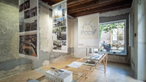 Photo of an exhibition at the Timișoara Architecture Biennial