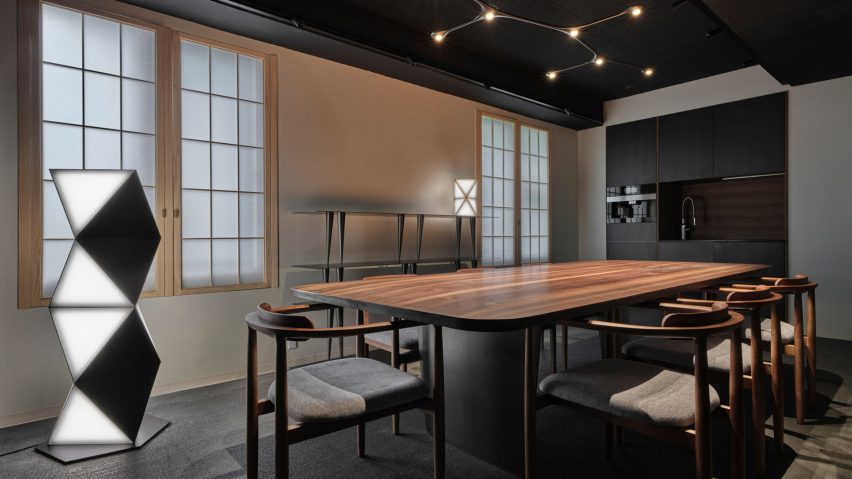 Display of furniture and lighting design