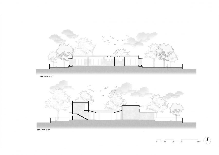 Sections of A House Born of Four Soils