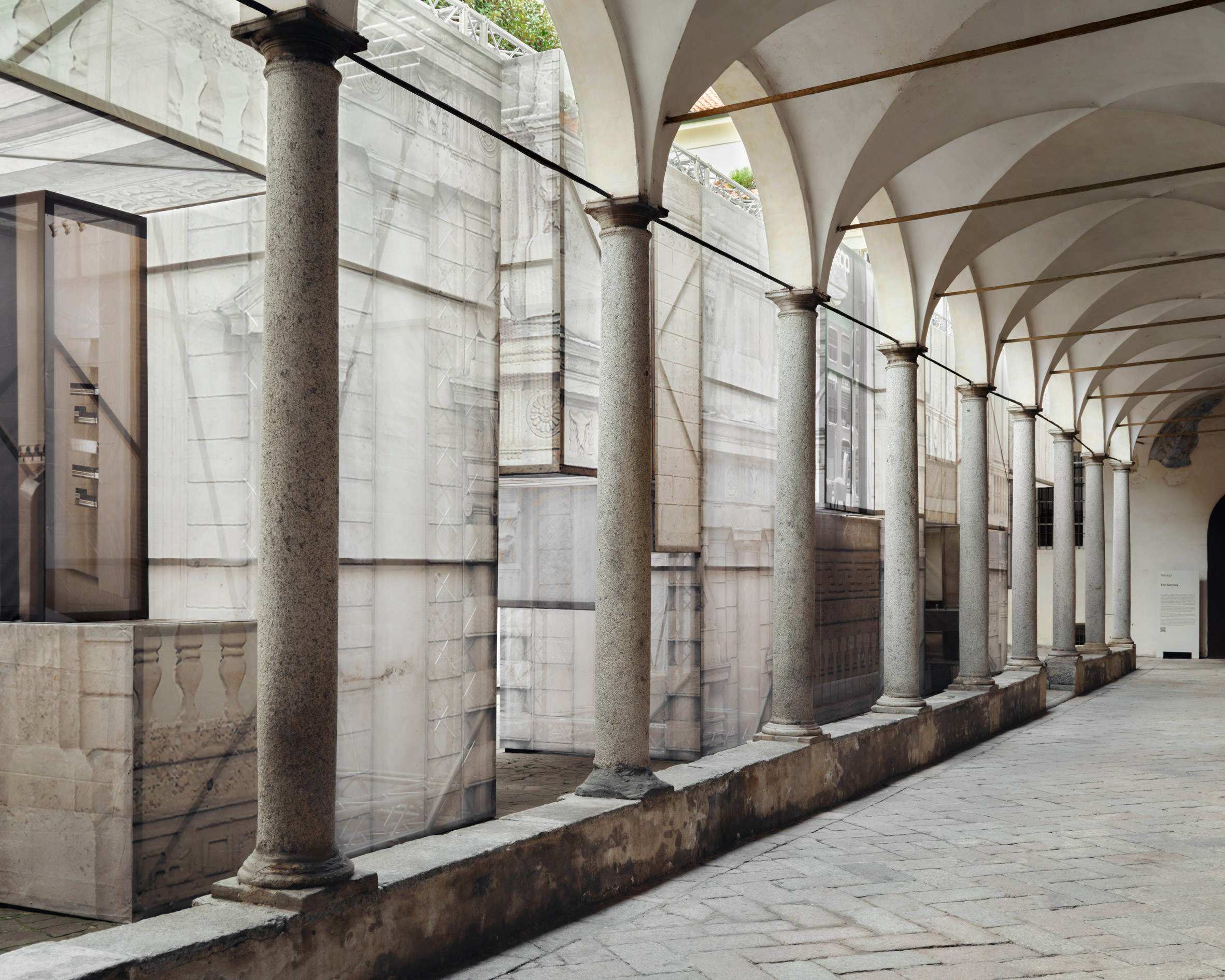 Hallway in Milan cloister