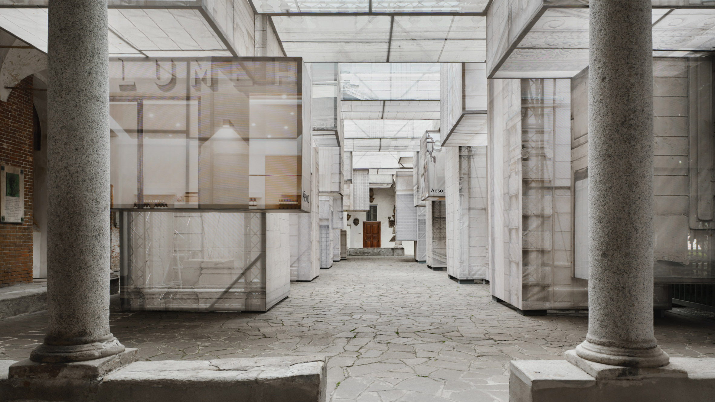 Aesop installation in Milan