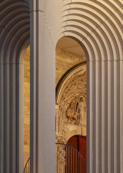 Concrete entrance