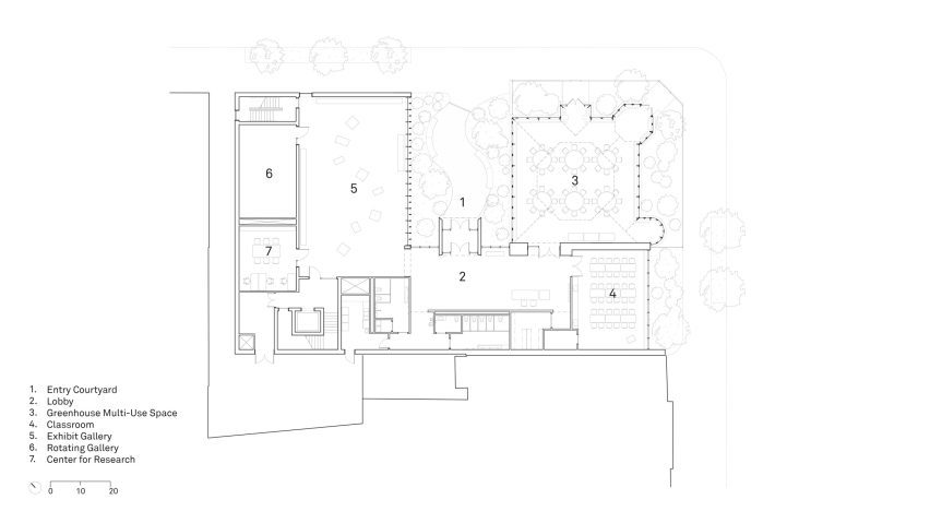 Green-Wood Cemetery greenhouse plan