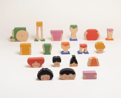 Wooden building blocks